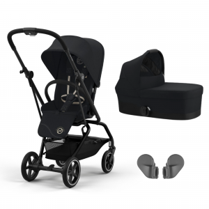 Poussette duo eezy s twist+ 2 magic black + nacelle cot s Cybex