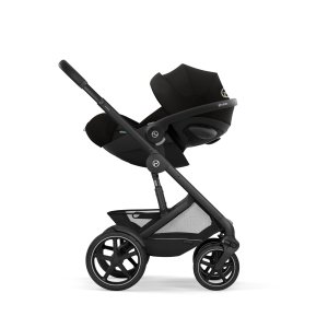 Poussette duo tout terrain talos s lux 4 avec nacelle pliable moon black Cybex