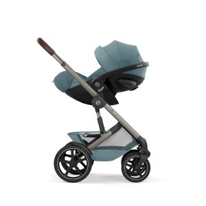 Poussette duo tout terrain talos s lux 4 avec nacelle pliable stormy blue Cybex
