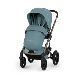 Poussette duo tout terrain talos s lux 4 avec nacelle pliable stormy blue Cybex