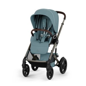 Poussette duo tout terrain talos s lux 4 avec nacelle pliable stormy blue Cybex