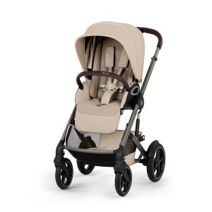 Poussette duo tout terrain talos s lux 4 avec nacelle pliable almond beige Cybex