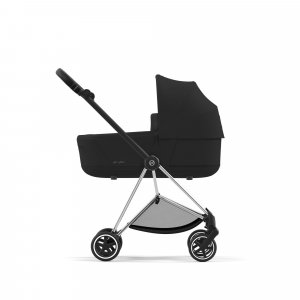 Poussette duo mios 3 sepia black châssis chrome black + nacelle luxe Cybex