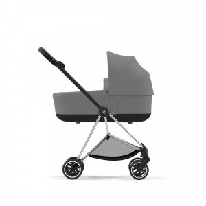 Poussette duo mios 3 mirage grey châssis chrome black + nacelle luxe Cybex