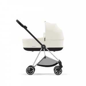 Poussette duo mios 3 off white châssis chrome black + nacelle luxe Cybex