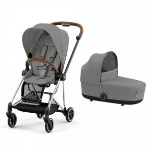 Duo mios 3 chrome brown + nacelle Cybex