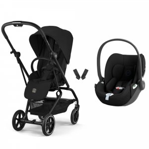 Poussette duo eezy s twist+ 2 pivotante magic black avec siège auto cloud t i-size Cybex