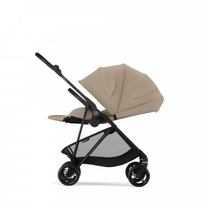 Poussette duo melio carbon almond beige + nacelle melio cot Cybex