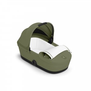 Poussette duo melio carbon moss green + nacelle melio cot Cybex