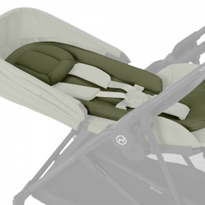 Poussette duo melio carbon moss green + nacelle melio cot Cybex
