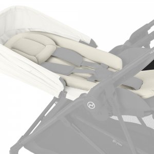 Poussette duo melio carbon canvas white + nacelle melio cot Cybex