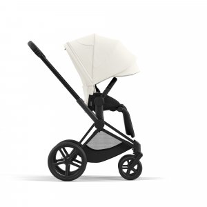 Poussette duo priam 4 off white châssis matt black + siège auto cloud t i-size Cybex