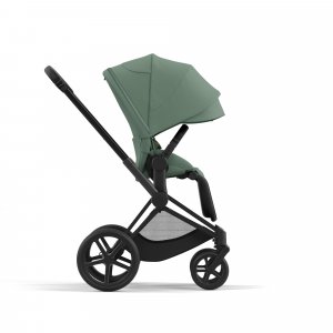 Poussette duo priam 4 leaf green châssis matt black + siège auto cloud t i-size Cybex