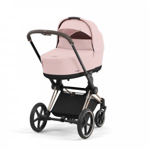 Poussette trio priam 4 peach pink châssis rose gold + cloud t i-size + nacelle luxe Cybex