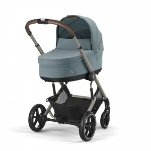 Poussette trio talos s lux 2 stormy blue + siège auto aton b2 i-size + nacelle Cybex
