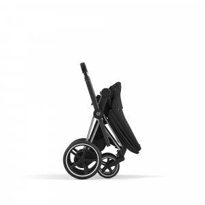Poussette trio e-priam 2 sepia black châssis chrome black + cloud t i-size + nacelle Cybex
