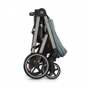 Poussette trio balios s lux 3 stormy blue + siège auto cloud g i-size + nacelle + base g Cybex
