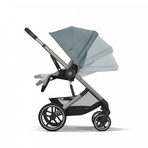 Poussette trio balios s lux 3 stormy blue + siège auto cloud g i-size + nacelle + base g Cybex