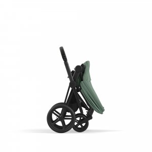 Poussette trio priam 4 leaf green châssis matt black + cloud t i-size + nacelle luxe Cybex