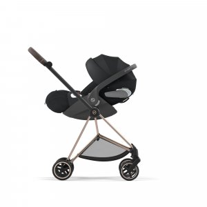 Poussette trio mios 3 cozy beige châssis rose gold + cloud t i-size + nacelle luxe Cybex