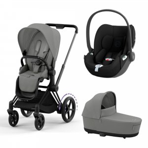 Trio e-priam 2 matt black + cloud t Cybex