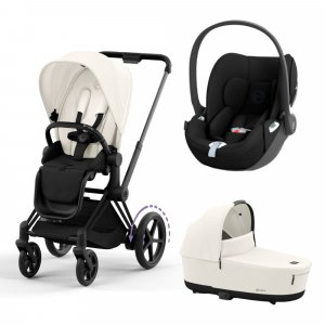 Trio e-priam 2 matt black + cloud t Cybex