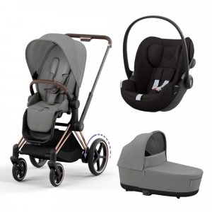 Trio e-priam 2 rose gold + cloud g Cybex