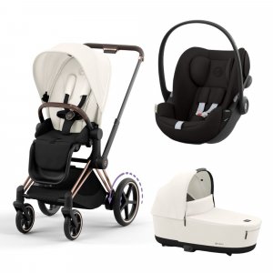 Trio e-priam 2 rose gold + cloud g Cybex