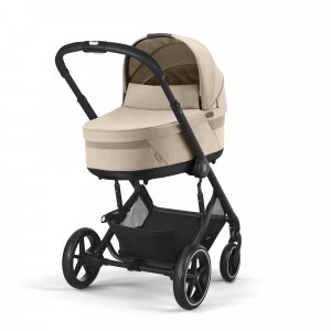 Poussette trio naissance balios s lux 3 almond beige + siège auto cloud g i-size tissu plus + nacelle - édition limitée Cybex