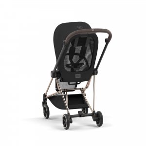 Poussette trio mios 3 sepia black châssis rose gold + cloud g i-size + nacelle luxe Cybex
