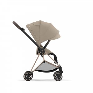 Poussette trio mios 3 cozy beige châssis rose gold + cloud g i-size + nacelle luxe Cybex