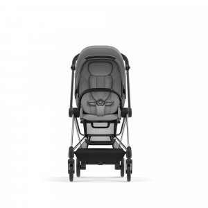 Poussette trio mios 3 mirage grey châssis chrome black + cloud g i-size + nacelle luxe Cybex