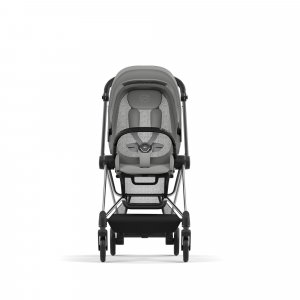 Poussette trio mios 3 mirage grey châssis chrome black + cloud g i-size + nacelle luxe Cybex