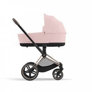 Poussette trio priam 4 peach pink châssis rose gold + cloud g i-size + nacelle luxe Cybex