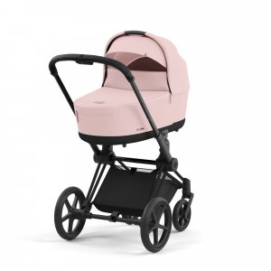 Poussette trio priam 4 peach pink châssis matt black + cloud g i-size + nacelle luxe Cybex