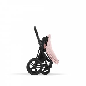 Poussette trio priam 4 peach pink châssis matt black + cloud g i-size + nacelle luxe Cybex