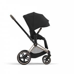 Poussette trio priam 4 sepia black châssis rose gold + cloud t i-size + nacelle luxe Cybex
