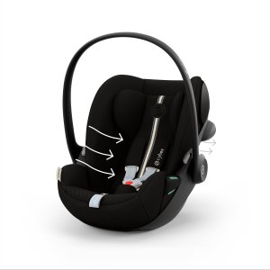 Poussette trio melio carbon 6 magic black avec siège auto cloud g3 i-size tissu plus et nacelle Cybex