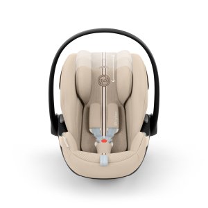 Poussette trio melio carbon 6 almond beige avec siège auto cloud g3 i-size tissu plus et nacelle Cybex