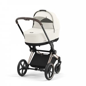 Poussette trio priam 4 off white châssis rose gold + cloud t i-size + nacelle luxe Cybex
