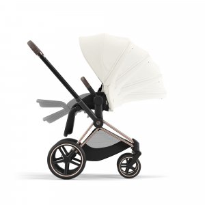 Poussette trio priam 4 off white châssis rose gold + cloud t i-size + nacelle luxe Cybex