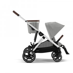 Poussette trio gazelle s stone grey + siège auto cloud g i-size + nacelle s Cybex