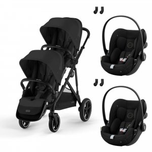 Poussette jumeaux gazelle + cloud g Cybex