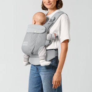 Porte-bébé ergonomique amya évolutif et respirant fog grey Cybex