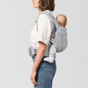 Porte-bébé ergonomique amya évolutif et respirant fog grey Cybex