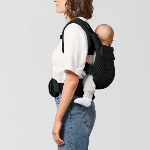 Porte-bébé ergonomique amya évolutif et respirant magic black Cybex