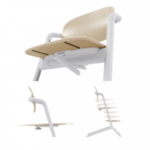 Chaise haute évolutive lemo sand white Cybex