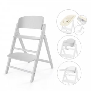 Chaise haute évolutive pliante click & fold 4en1 all white Cybex