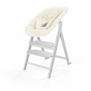 Chaise haute évolutive pliante click & fold 4en1 all white Cybex