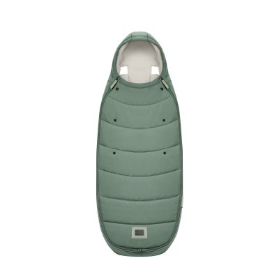 Chancelière poussette platinum leaf green